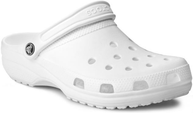 KLAPKI MĘSKIE CROCS CLASSIC WHITE ROZMIAR 45-46