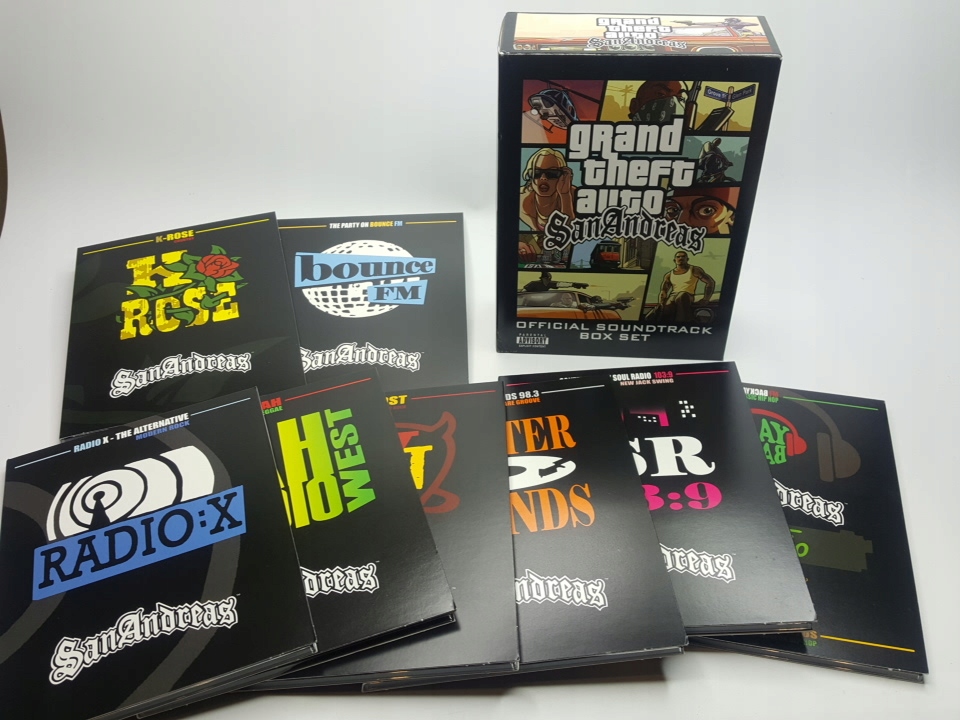 GRAND THEFT AUTO GTA SAN ANDREAS SOUNDTRACK BOXSET 7952253957 oficjalne archiwum Allegro