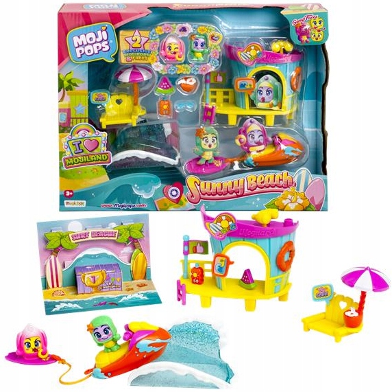 MOJI POPS PARTY ZSETAW SŁONECZNA PLAŻA + 2 FIGURKI