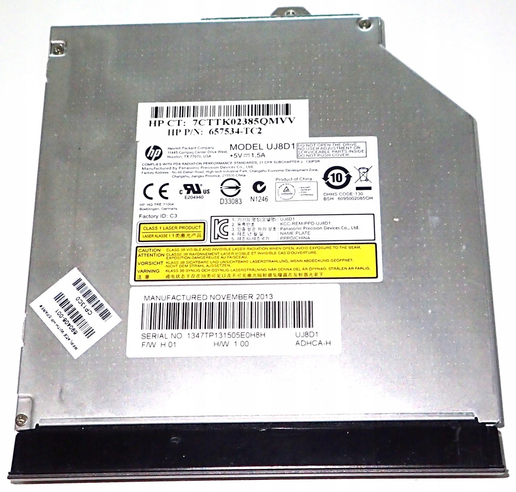 HP ProBook 6560b 6570b nagrywarka DVD UJ8D1 SATA