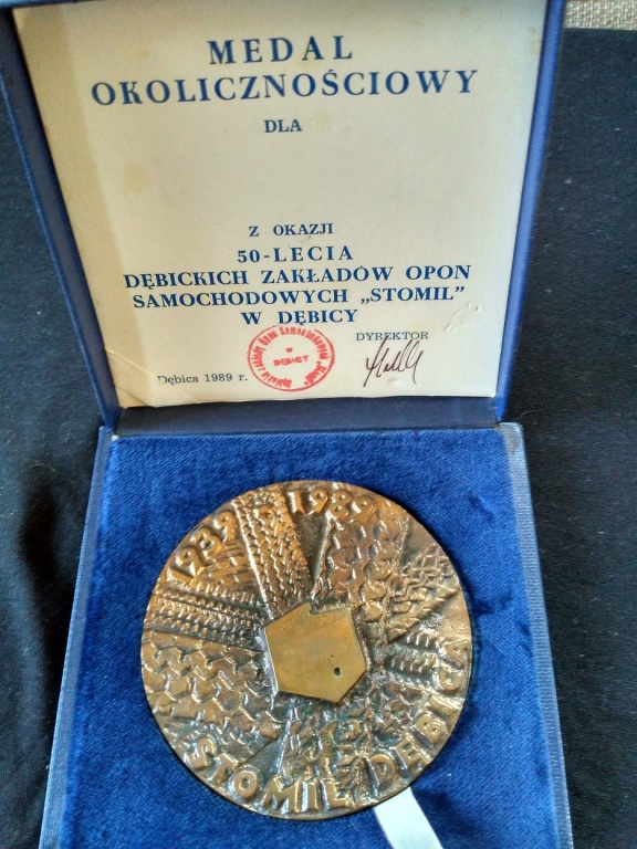 Stomil Dębica - Medal okolicznościowy 50-lecie