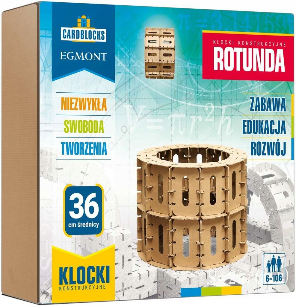 CARDBLOCKS ROTUNDA Klocki kartonowe EGMONT