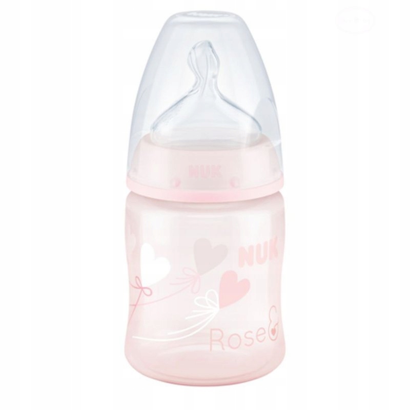 NUK Butelka FC+ BabyRose 150ml smoczek 0-6m, 1M