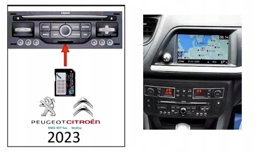 MAPA DO NAWIGACJI CITROEN C5 2023 RNEG RADARY