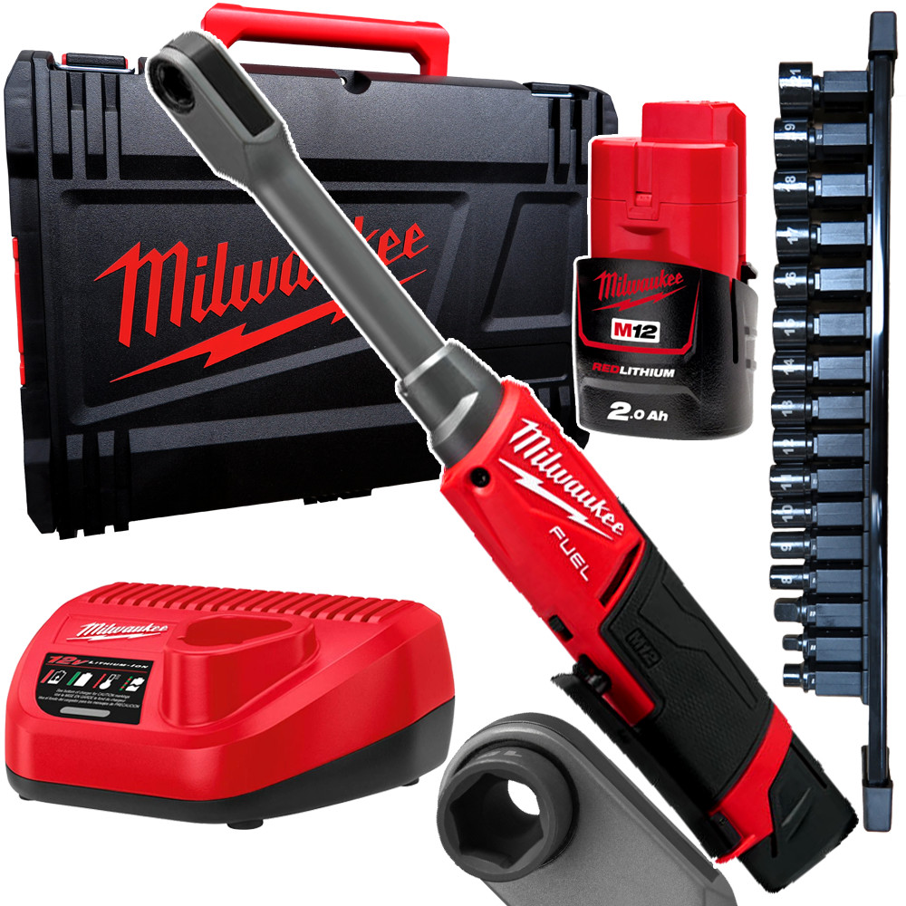 Milwaukee M12FPTR-202X Chiave A Bussola Elettrica - 81 Nm, 350 Giri/min | Con Set Bussole 8-19mm E 21mm - Foto 9