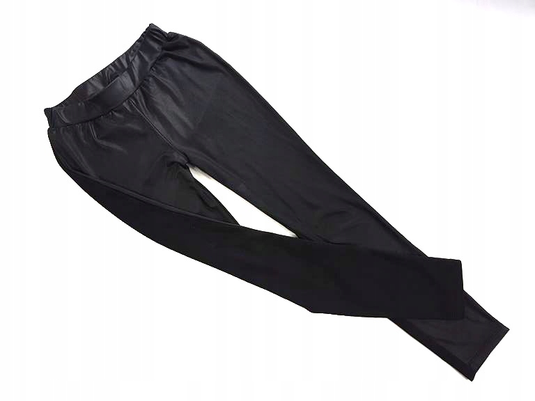 SP2223 TOP SECRET LEGGINSY eko skóra BLACK S M