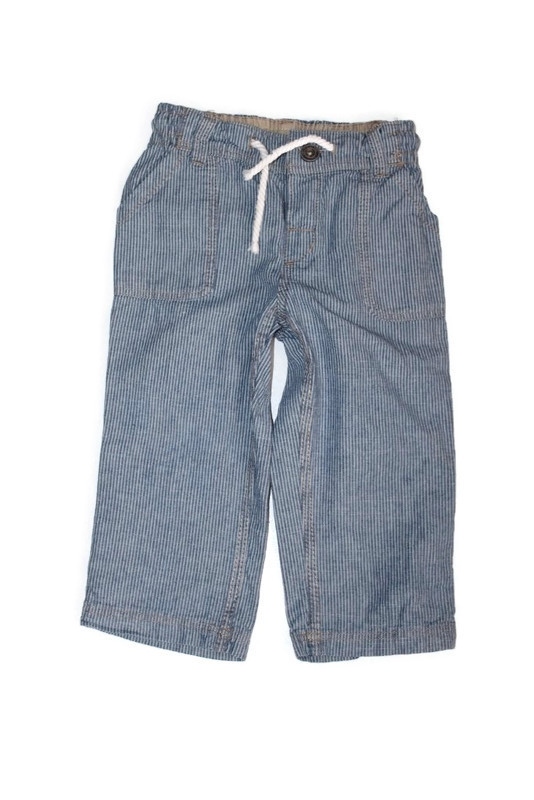 ac539*H&M*Spodnie prążki marynarskie DENIM 86