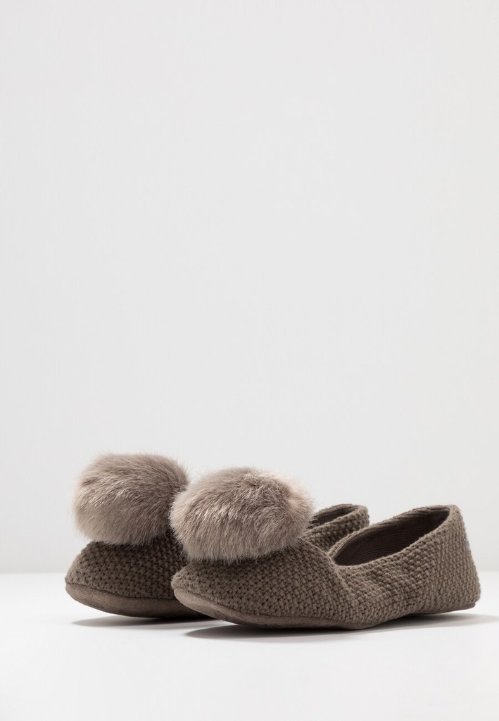 UGG ANDI KAPCIE SZARE OCIEPLANE POMPON 41 2BIB