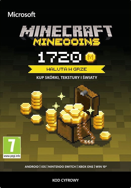 Minecraft minecoins 1720 pc windows Xbox tanio