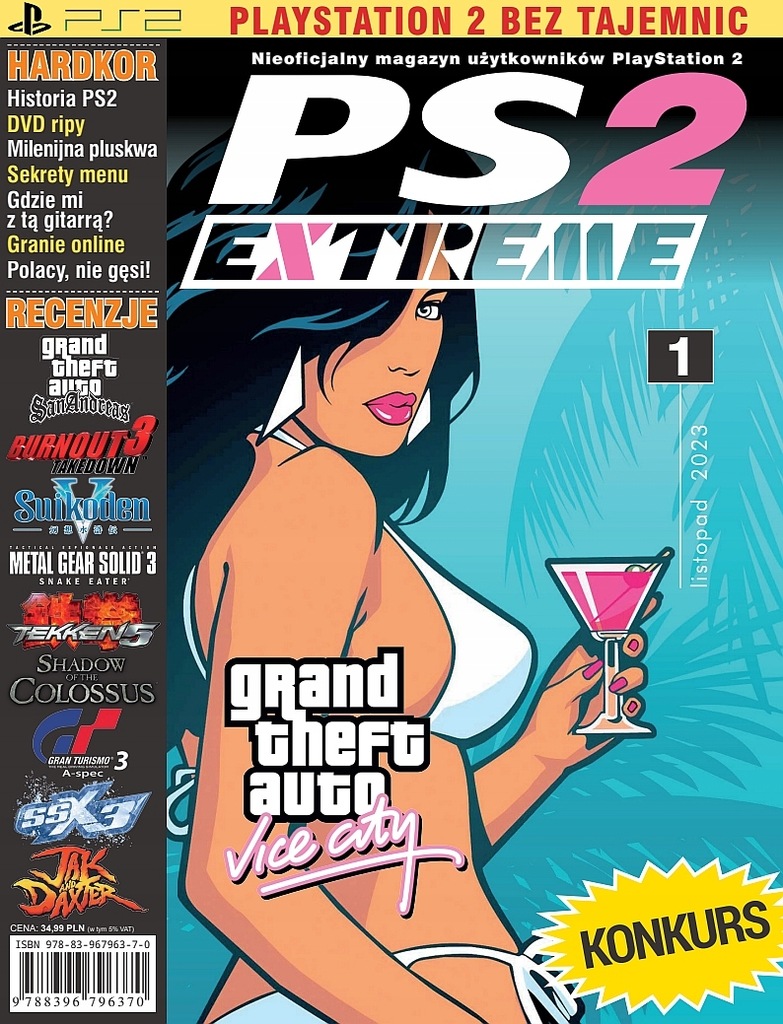 PlayStation 2 Extreme - okładka GTA Vice City
