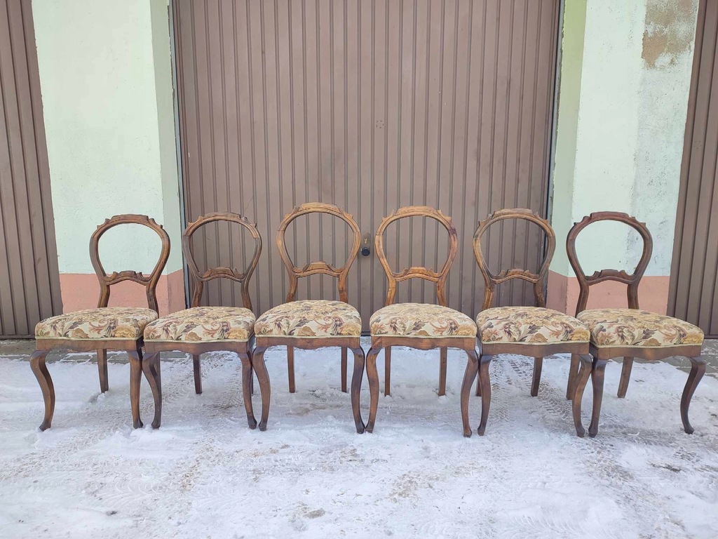 6 antycznych krzeseł / Rokoko / Filip Ludwik