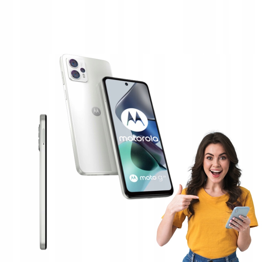 SMARTFON MOTOROLA MOTO G23 8/128G 6,5" IPS 1600X720 DUAL SIM 4G PEARL WHITE