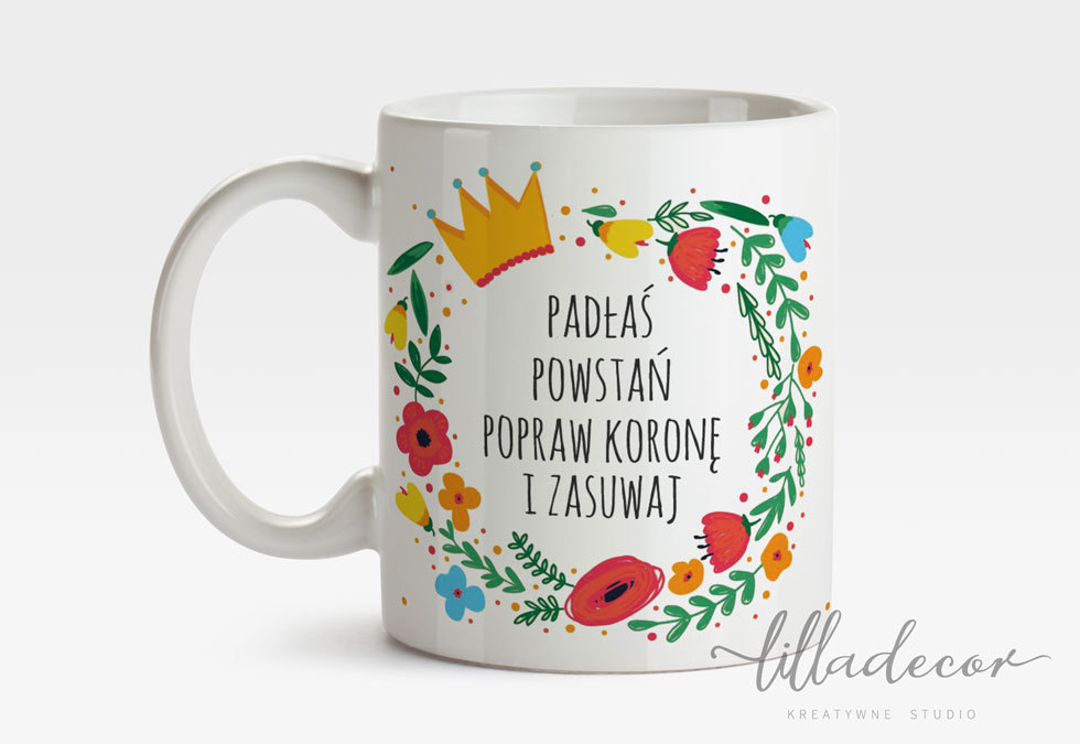 Kubek "Padłaś" od Lilladecor dla WOŚP