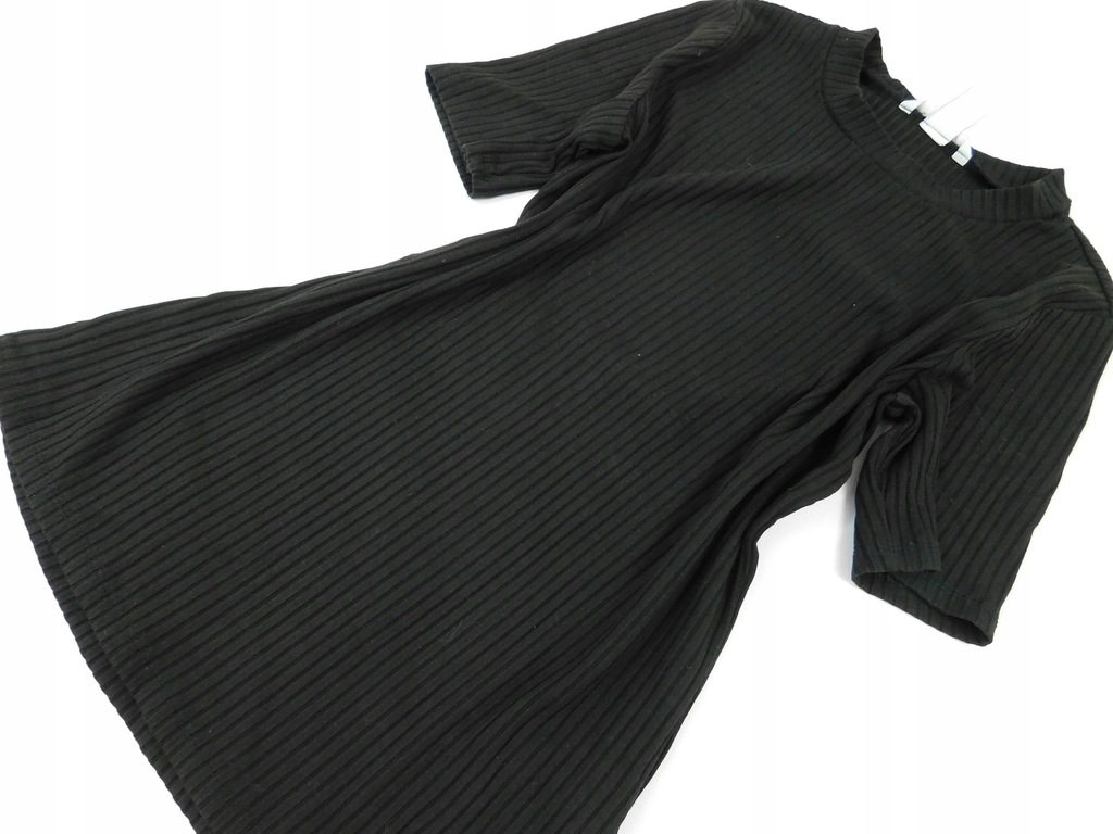 2012k61 H&M czarna PRĄŻKOWANA bluzka PROSTA M