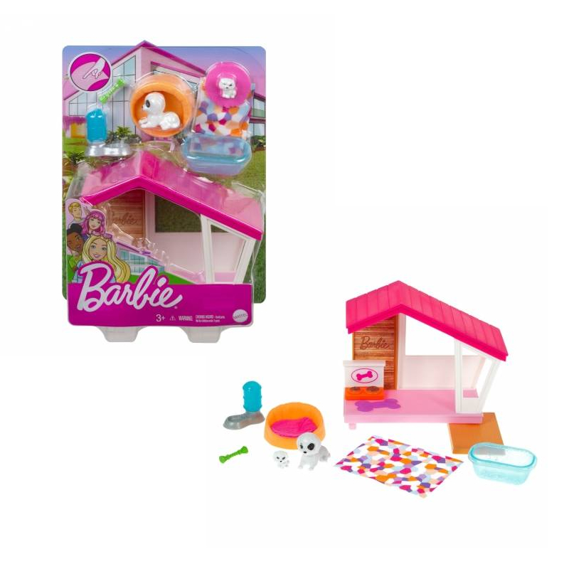 OUTLET Mattel Minizestaw Świat Barbie Domek Dla Psa
