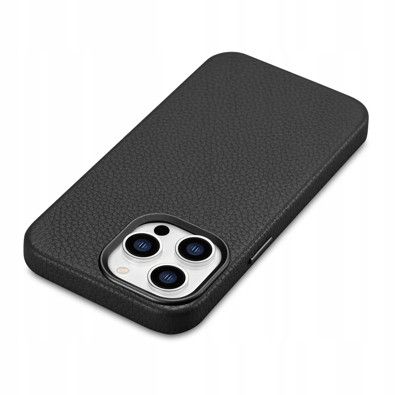 Skórzane etui iPhone 14 Pro magnetyczne z MagSafe Litchi Premium