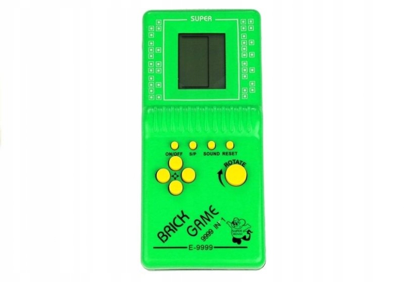 Gra Elektroniczna Tetris Kieszonkowa Zielona