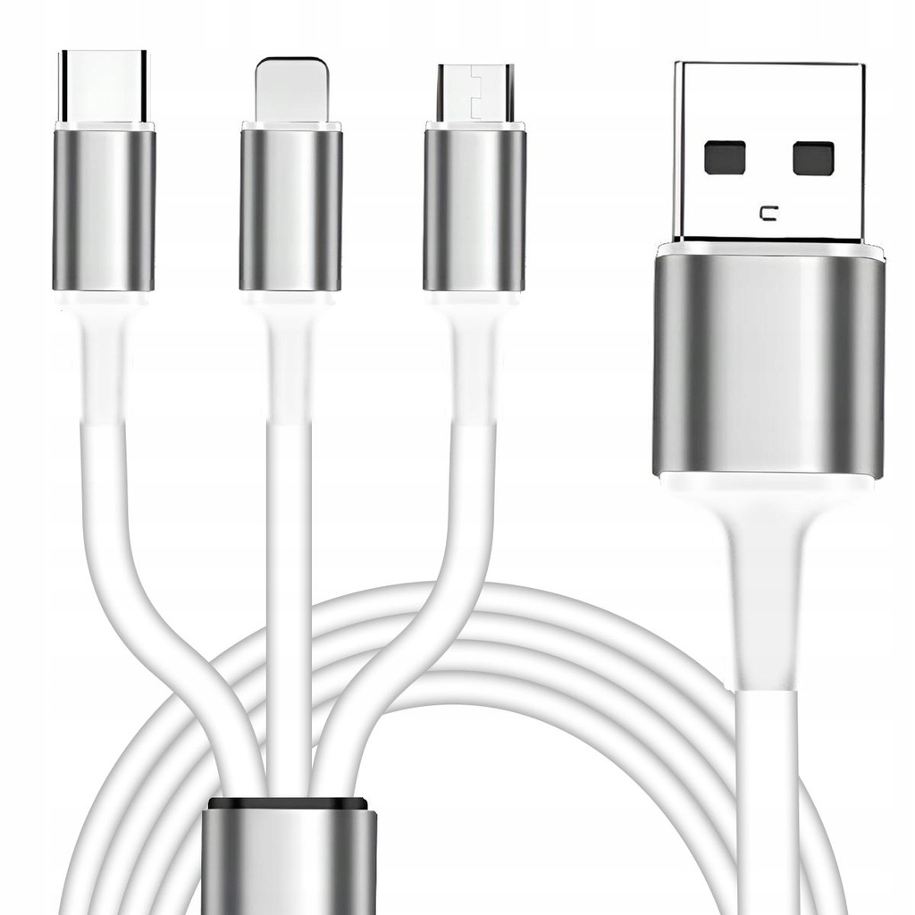 Купить КАБЕЛЬ ЗАРЯДНОГО УСТРОЙСТВА 3 В 1 ДЛЯ IPHONE / MICRO USB / TYPE-C: отзывы, фото, характеристики в интерне-магазине Aredi.ru