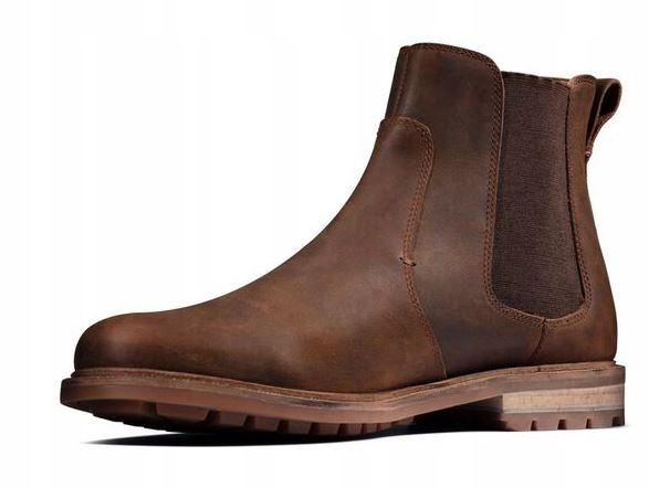 T4351 CLARKS FOXWELL SZTYBLETY MĘSKIE SKÓRZANE 47