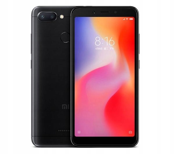 Smartfon Xiaomi Redmi 6 IPS 32GB DUAL SIM (czarny)