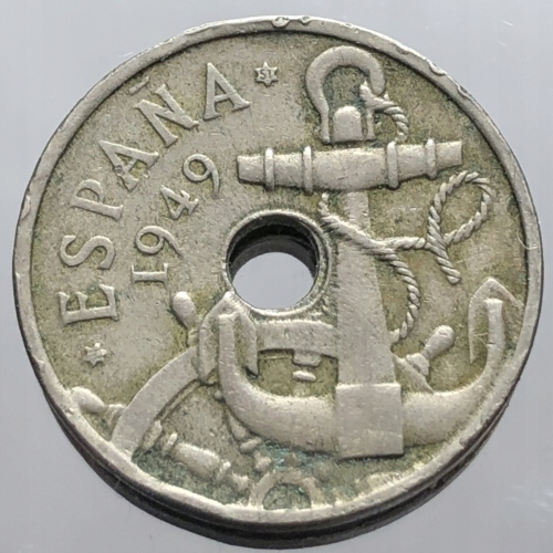 6742. Hiszpania - 50 centymów - 1949(51) r.
