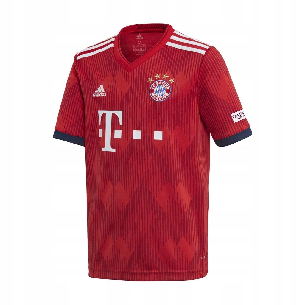 Koszulka adidas Bayern L (152 cm) czerwona!