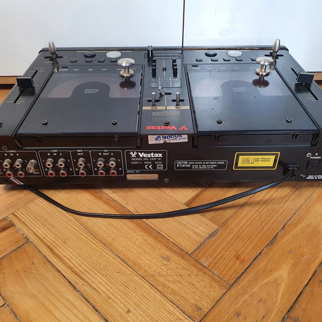 90s Vestax CDX25 DJミックスCDプレイヤーコントローラーセット Yahoo!オークション -「vestax cd」の落札相場・落札価格