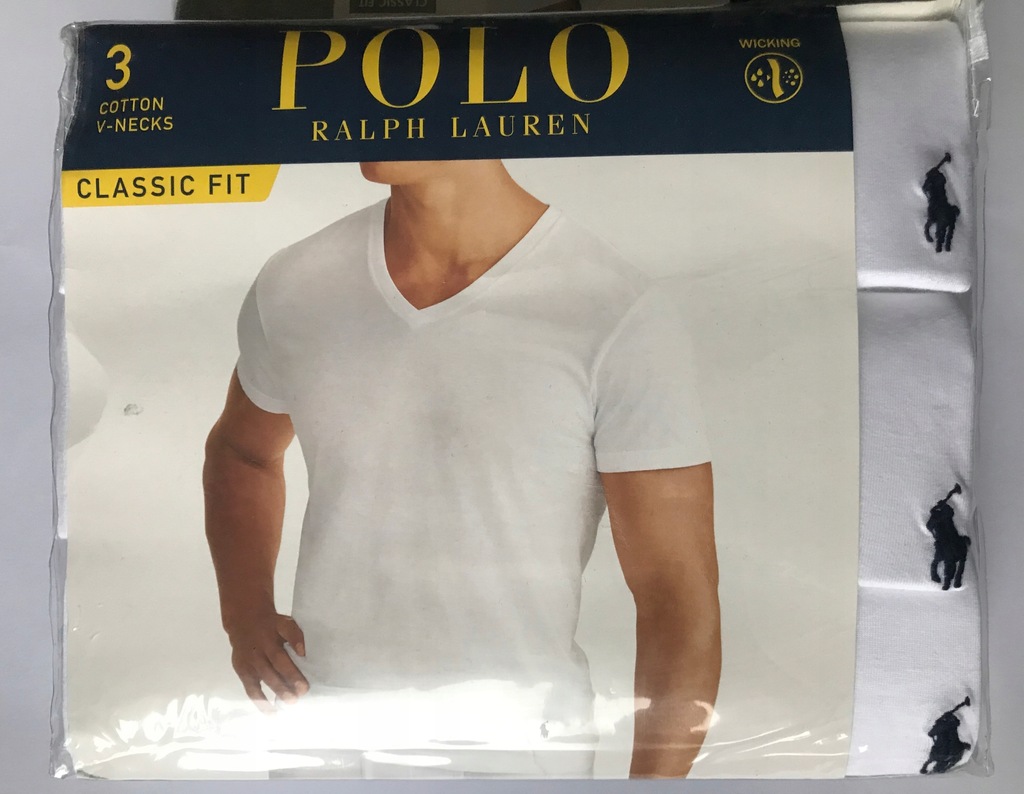 PODKOSZULKI MĘSKIE RALPH LAUREN S 3 pak