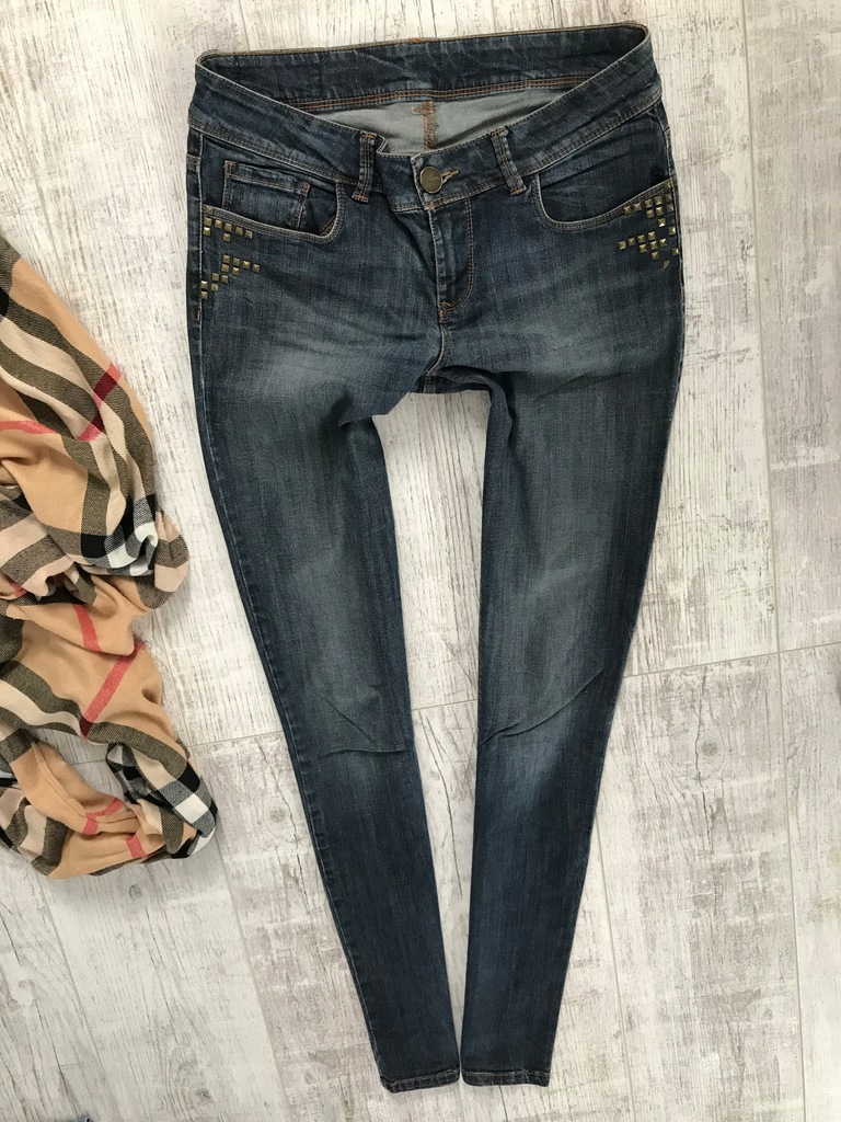 Orsay elastyczne przecierane rurki jeans - 28/38/M