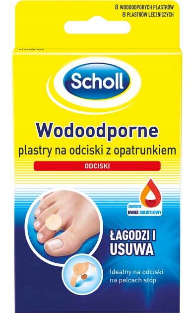 SCHOLL PLASTRY NA ODCISKI Z OPATRUNKIEM 8szt