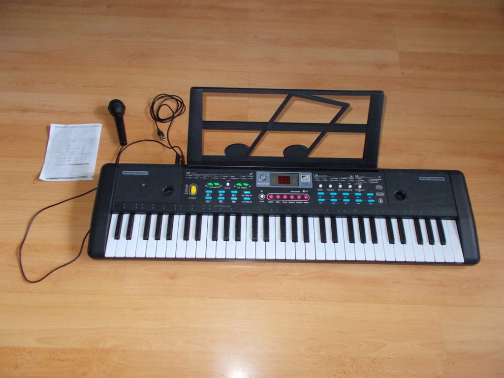 KEYBOARD-ORGANY ELEKTRONICZNE 54 KLAWISZE-MIKROFON