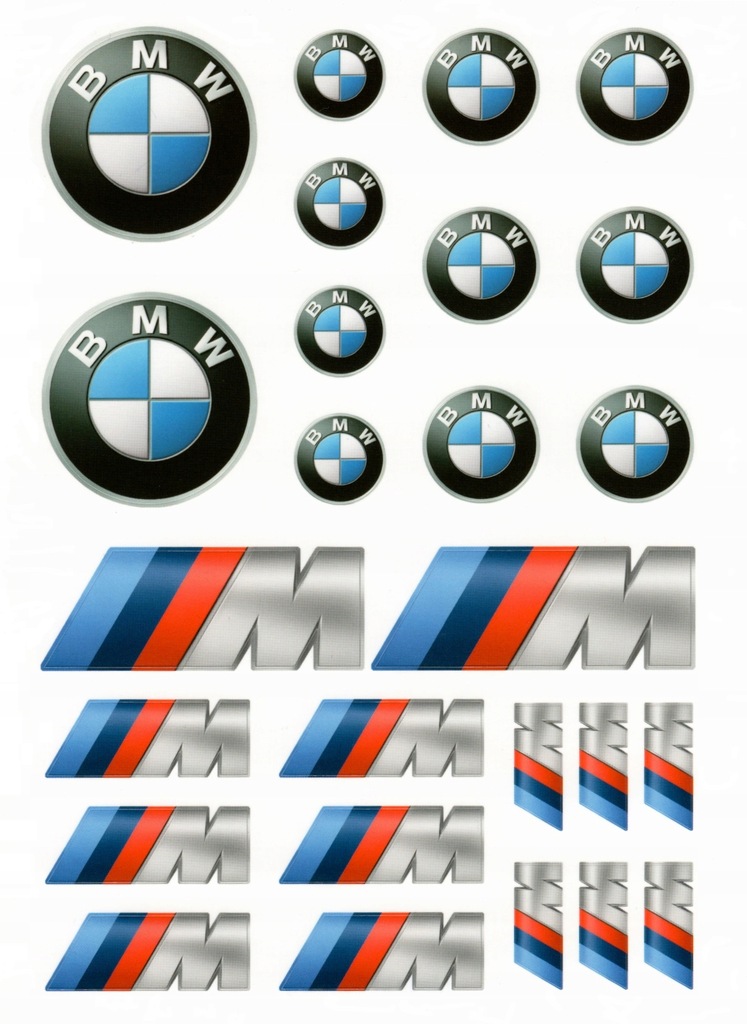 nowe OE naklejki logo znaczek emblemat BMW z ASO