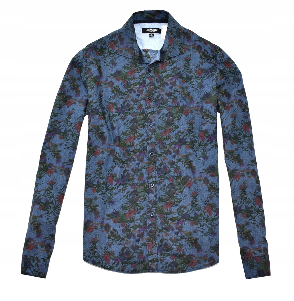 MM 309 SMOG_TRENDY FLOWERS SLIM FIT SHIRT_M