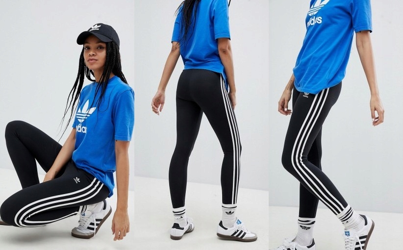 F6I307*ADIDAS ORIGINALS CZARNE LEGGINSY 38 M I02