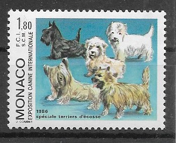 Monaco xx M524 fauna psy, koty MNH VF