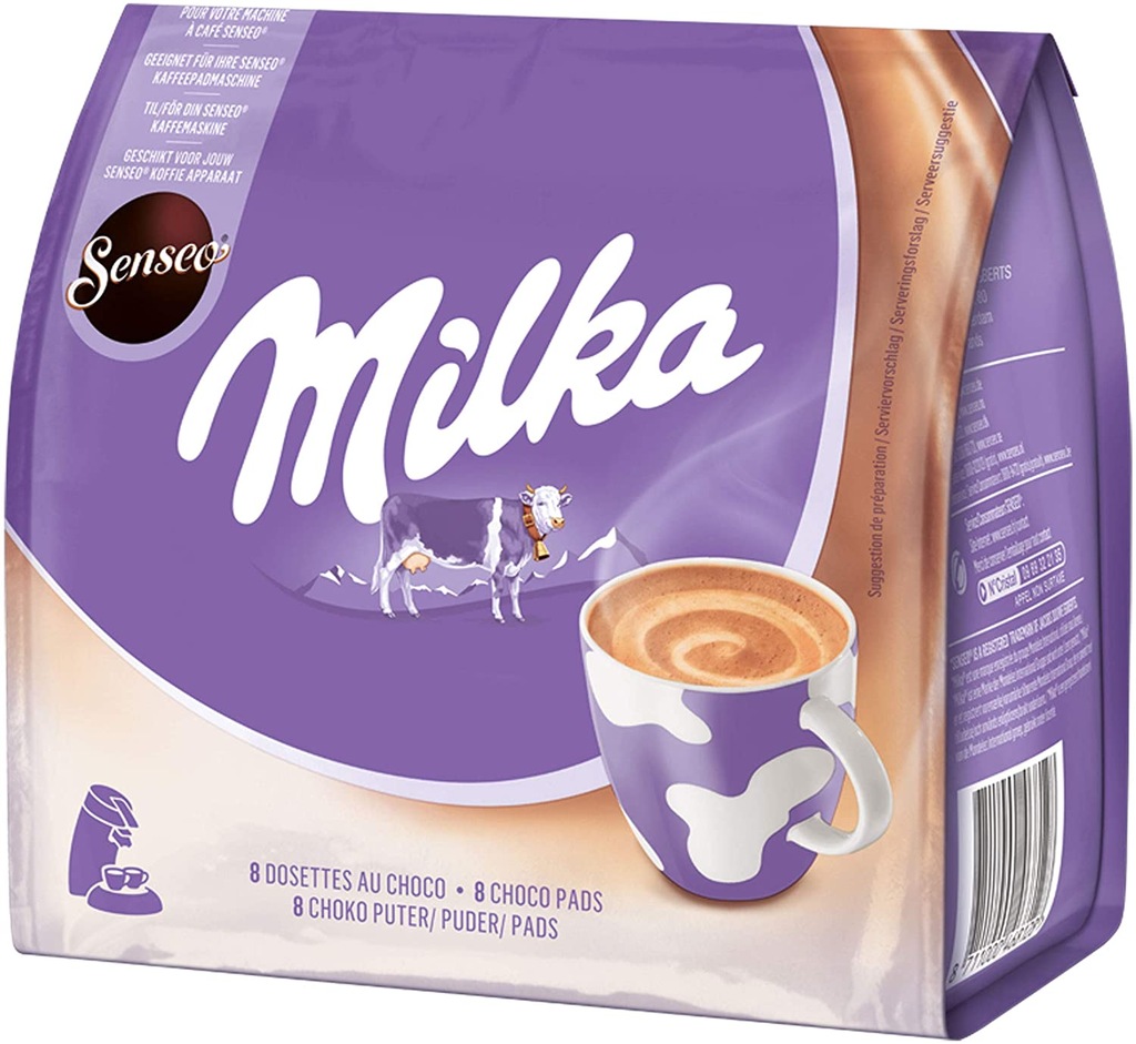 Czekolada mleczna do picia Milka 112 g Pads Senseo