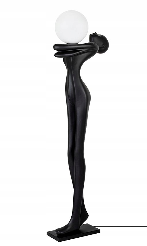 Lampa HUMAN MOON Black/włókno szklane