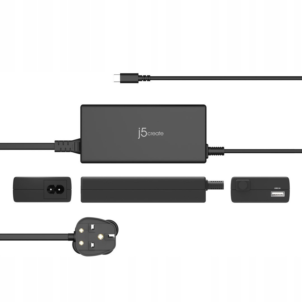 Ładowarka sieciowa j5create 100W PD USB-C Super Charger - EU (1xUSB-C 1xUSB