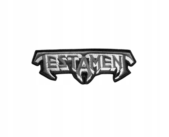 Naszywka haftowana TESTAMENT - Logo [grey]