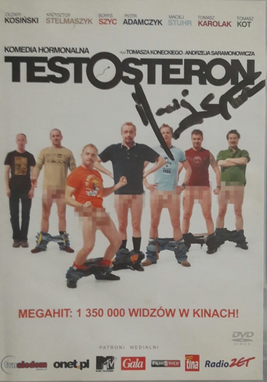 TESTOSTERON- MACIEJ STUHR AUTOGRAF !!