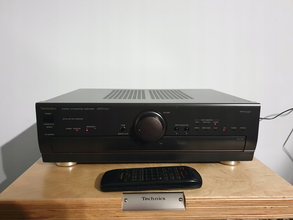 Wzmacniacz Technics SU-A800MK2+Oryginalny pilot .