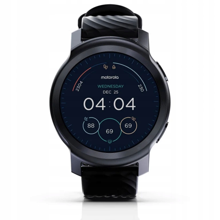Motorola Moto Watch 100 3,3 cm (1.3") LCD 42 mm Cyfrowy 360 x 330 px Czarny