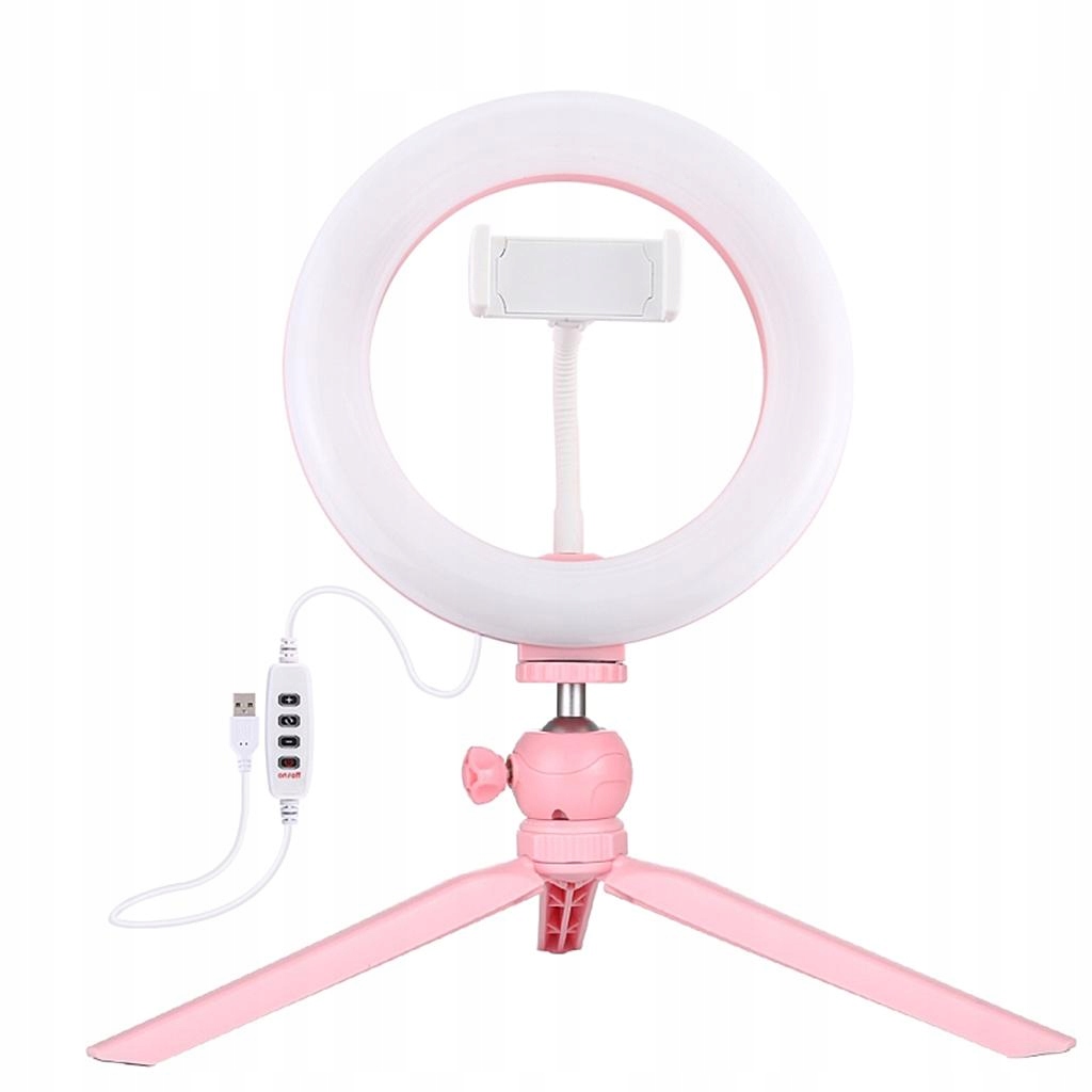 7.9"/10.2" 3 Modes Selfie LED Circle Ring Light Ringlight Ball Head 7.9inch