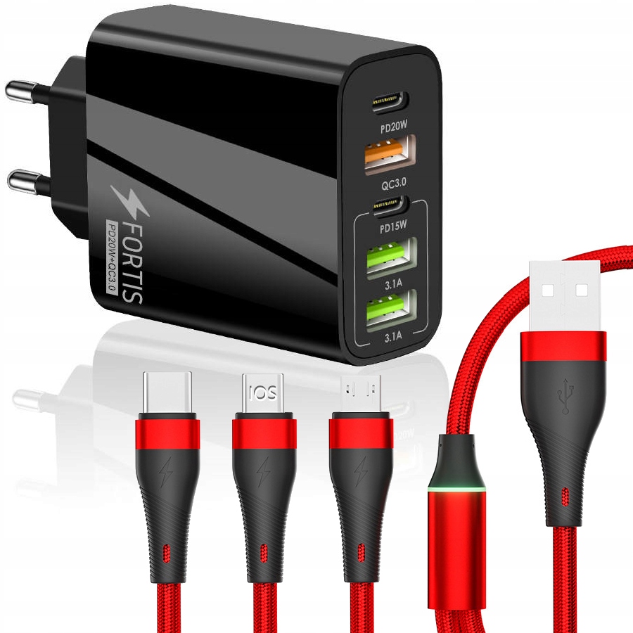 Купить FORTIS FAST CHARGER C1 QC 3.0 4xUSB: отзывы, фото, характеристики в интерне-магазине Aredi.ru