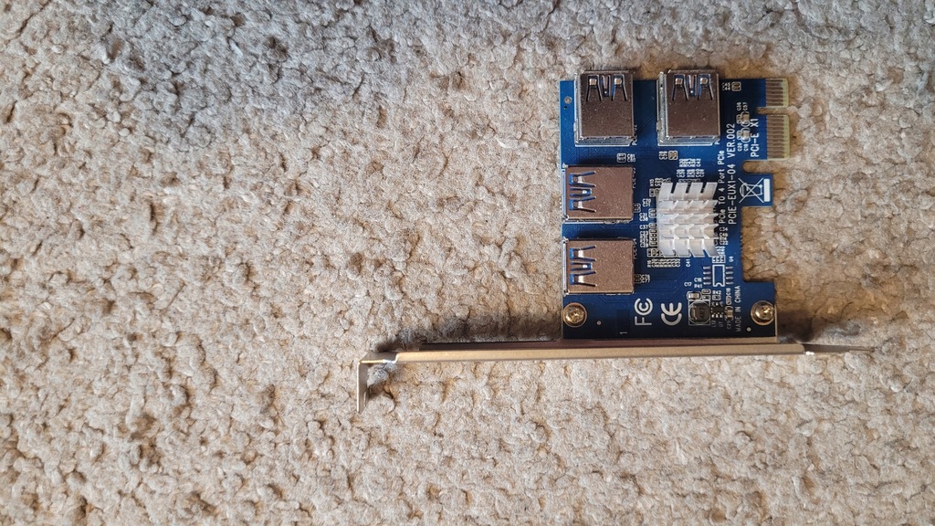 Adapter Rozdzielacz Portu PCI-E USB RISER SPLITTER