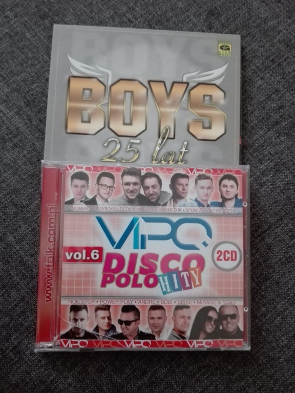 Płyta Boys 25 lat, oraz  płyta Disco Polo Hity