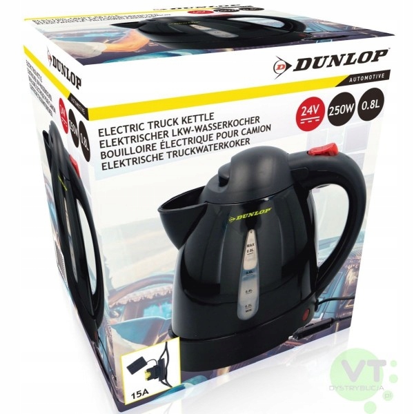 DUNLOP czajnik samochodowy poj. 0,8L 24V 250W TIR