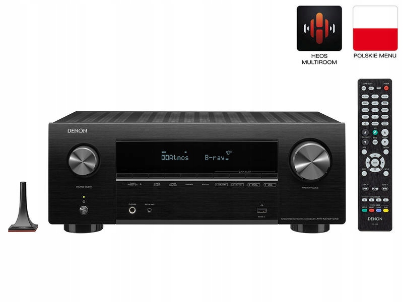 Amplituner Denon AVR-X2700H DAB + EL-4 od ręki
