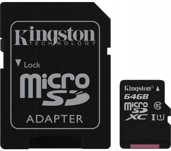 Karta pamięci Kingston microSD 64GB 80MB/s+ADAPTER