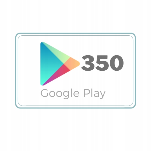 Google Play 350 zł Kod podarunkowy Karta